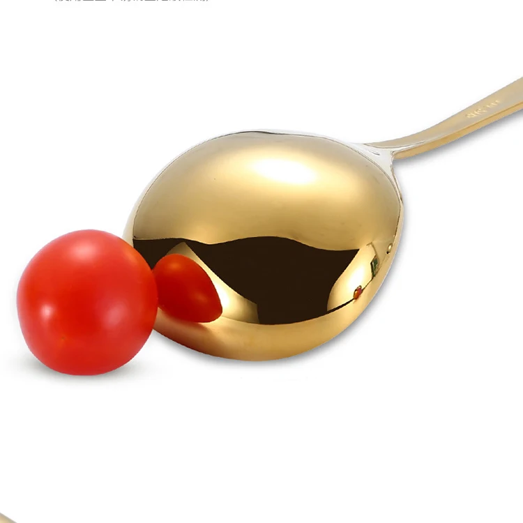 New Product Ideas Kitchen Accessories Cooking 8 Inch Soup Scoop 304 Stainless Steel Delicate Stirring Spoons