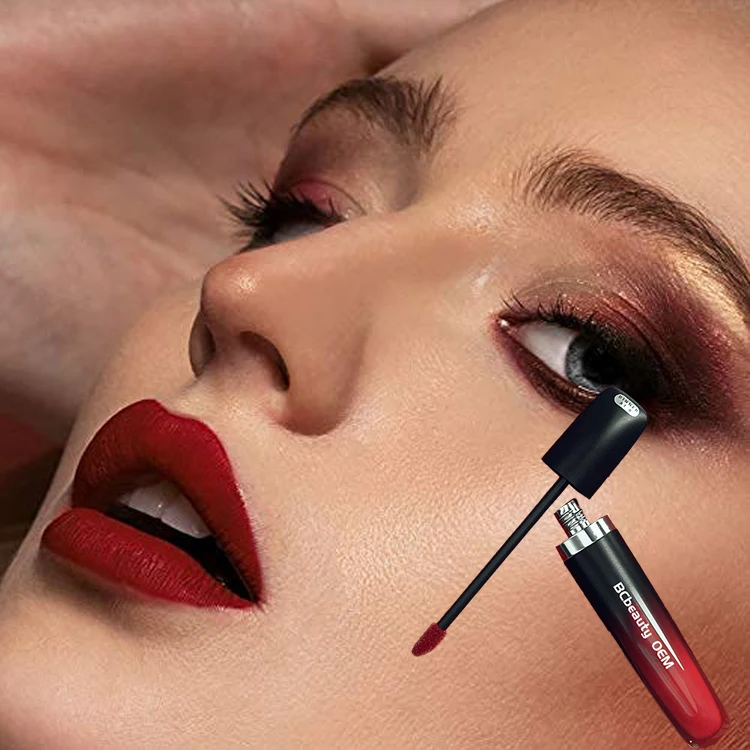 Wholesale Glaze Matte Lipstick Palette Private Label With Vitamin E And Avocado Oil in Plum Berry Pearl