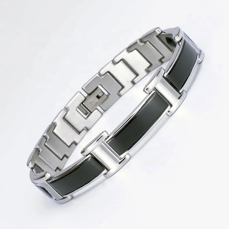 Wholesale Stainless Steel Multi-Functional Tools Quantum Energy Jewelry Bracelet Magnetic Metal Mens high power energy Bracelets