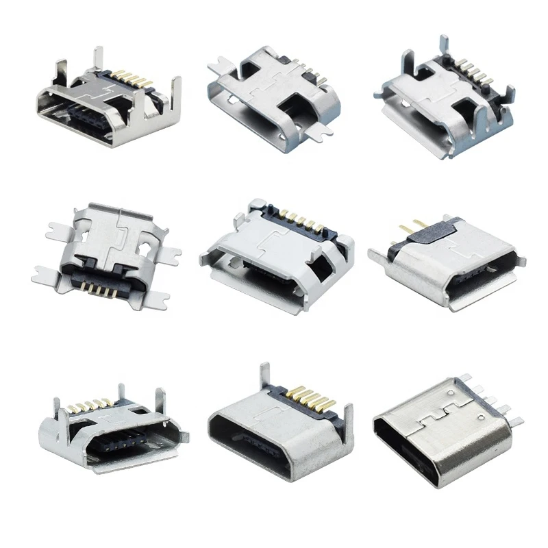 5/6/8/16 pin micro USB зарядный порт De Carge B/C Тип Средний флеш-накопитель с гнездовым соединителем USB2.03.0 несколько стилей