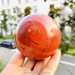 Cheap Price Natural Crystal Ball Polished Red Jasper Stone Spheres For Home Decoration