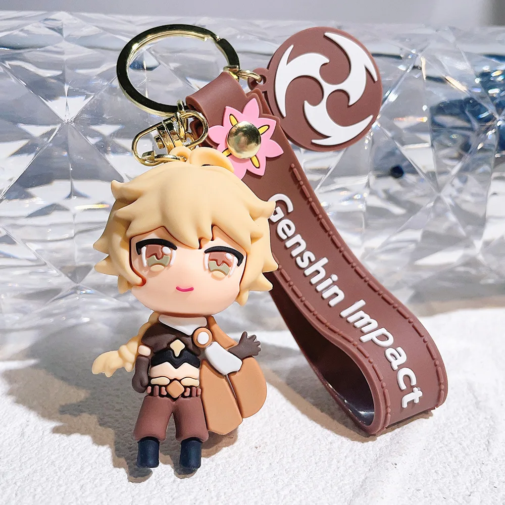 TCXW042701  Genshin Impact 3d Silicone Keychain Hot Selling Game Key