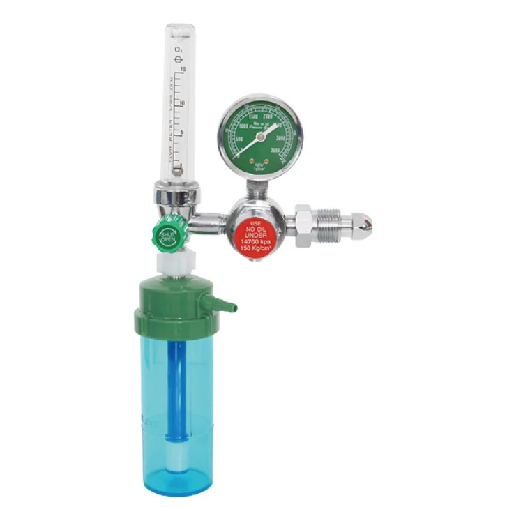 High quality Medical Oxygen Regulator Oxygen Flowmeter With Humidifier