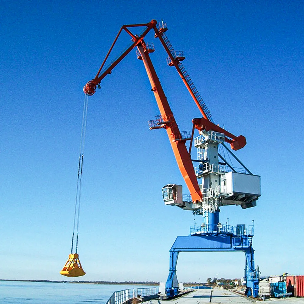 50 Ton Harbour use container port jib luffing dock portal crane on sale