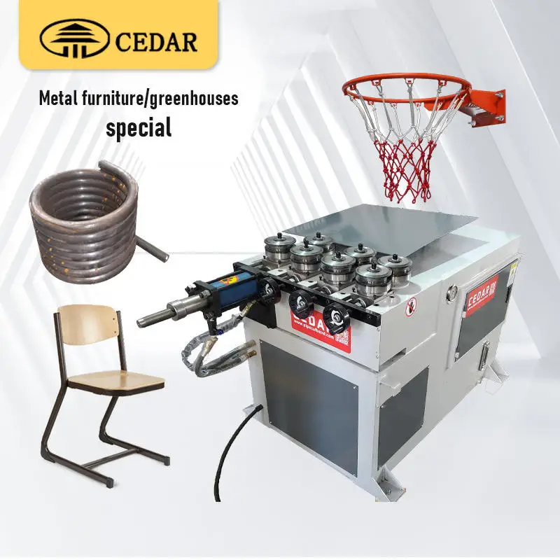 Round Wind Pipe 7 Rollers Angle Rolling Bender Profile Bending Making Machine