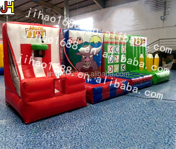 inflatable 4 in 1 carnival games inflatable challenge sport game for kids