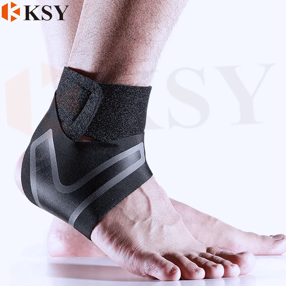 Compression Foot Sleeve Sports Adjustable Ankle Stabilizer Straps Lace Up Ankle Support