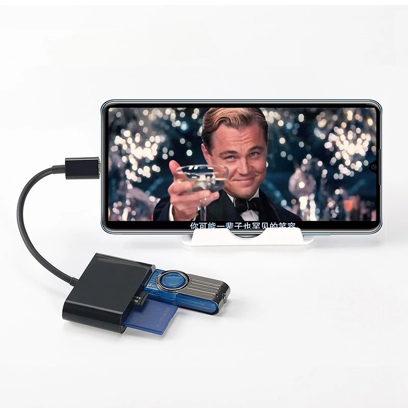 Дешевый картридер OTG USB 2 0 многофункциональный Type C micro записывающее устройство для мобильных устройств и