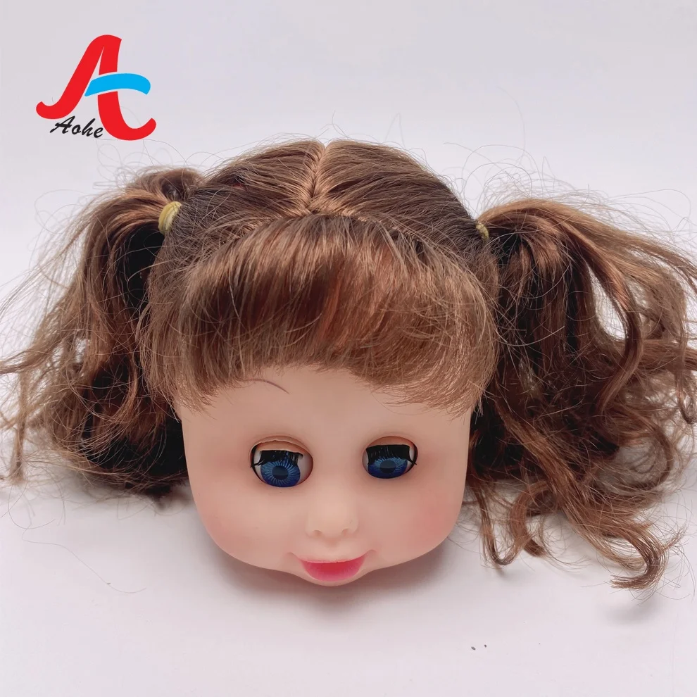 Toy doll Vinyl baby head spare parts head doll part heads for kids