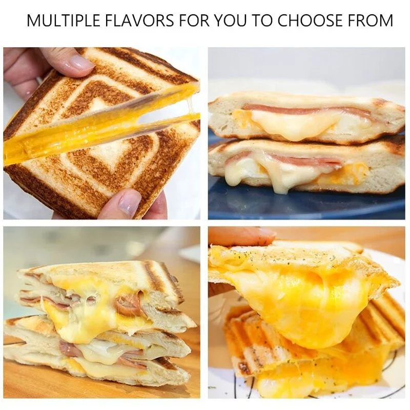 Stainless Steel Commercial Non Stick 110v 220v Electric Sandwich Grill Toaster Press Maker Machine Baker