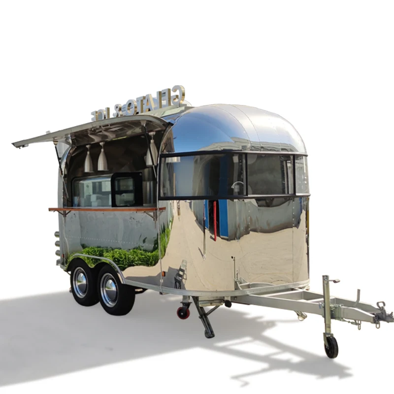 mobile catering trailer two story food truck with VIN