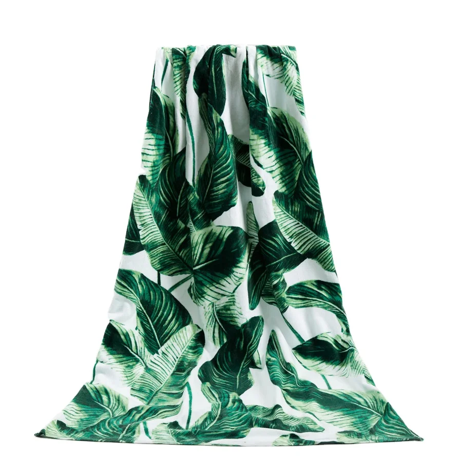 2021 рекламное Многофункциональное большое пляжное полотенце из микрофибры