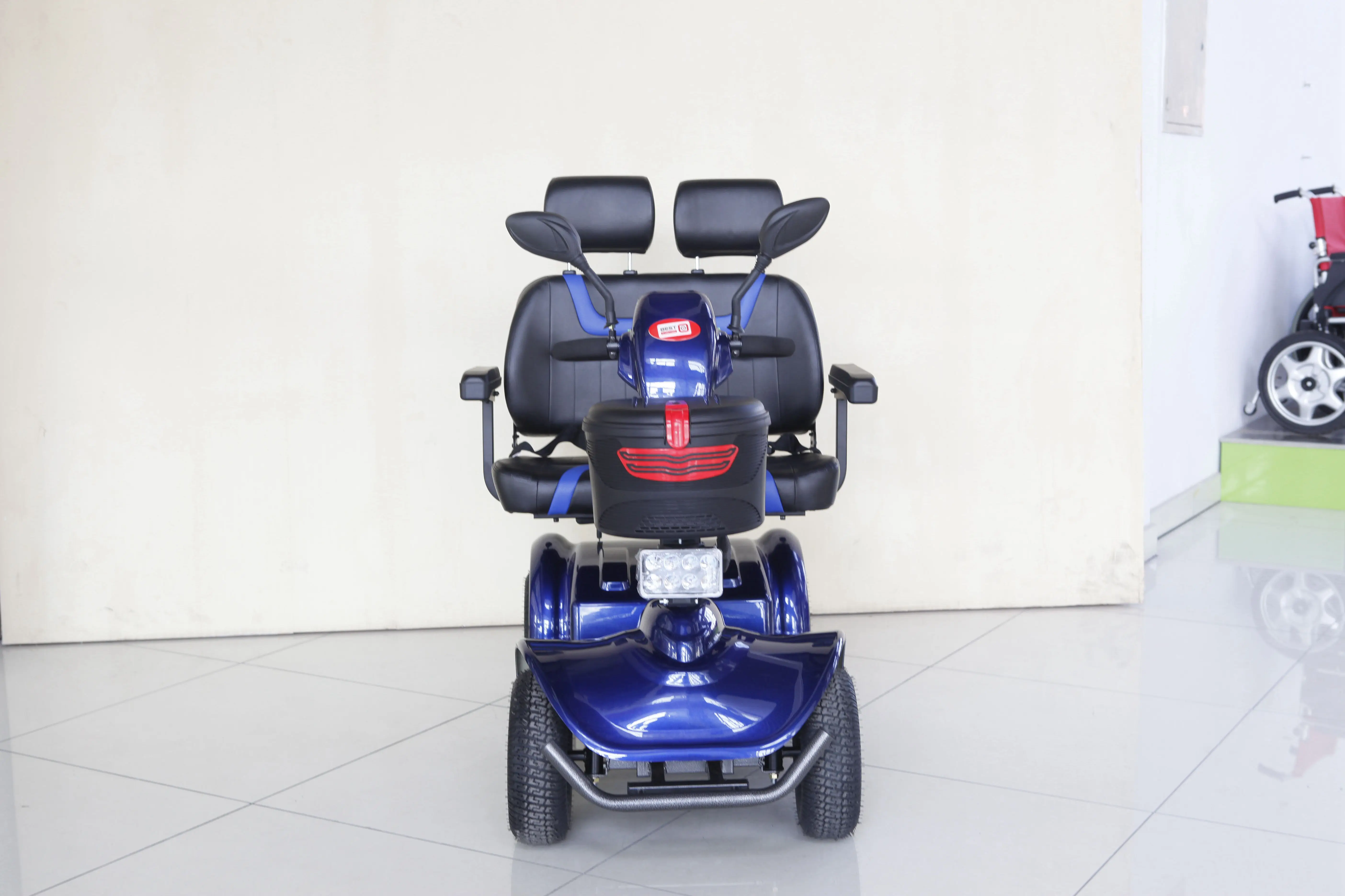 
mobility scooter 4 wheel 2 seat handicapped scooter wheelchair for disabled 