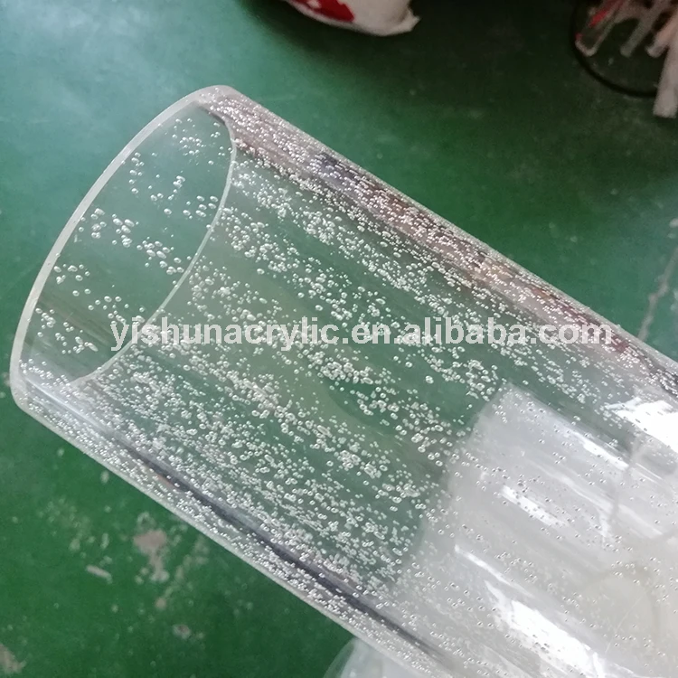 high quality transparent bubble  pmma plastic acrylic tube /pipe