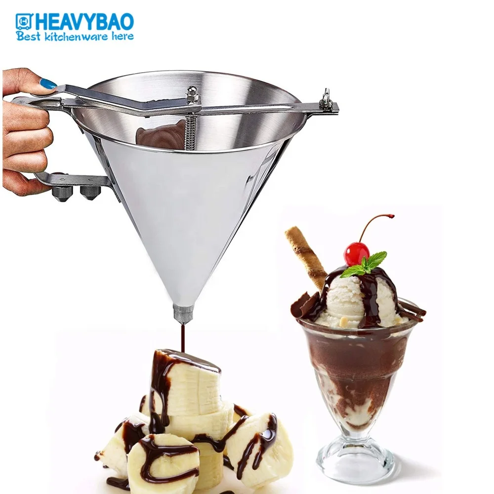 
Heavybao Commercial Tool Stainless Steel Funnel Wholesale Kitchen Hotel Filter Funnel 