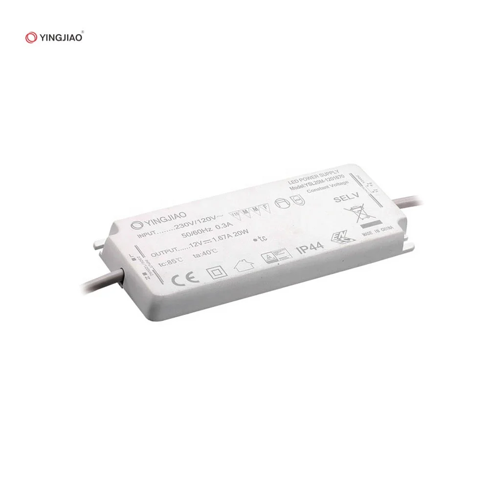 Custom 15W 20W IP44 Ultra Thin Led Driver 500mA 700mA Constant Current Waterproof Dimmable LED Drivers