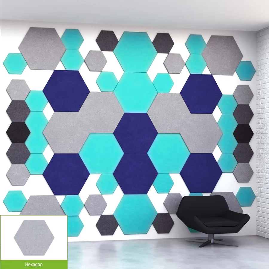 acoustic panel anti sound board 3d acoustic wall panel 100%polyester pet acoustic panels soundproofing wall board