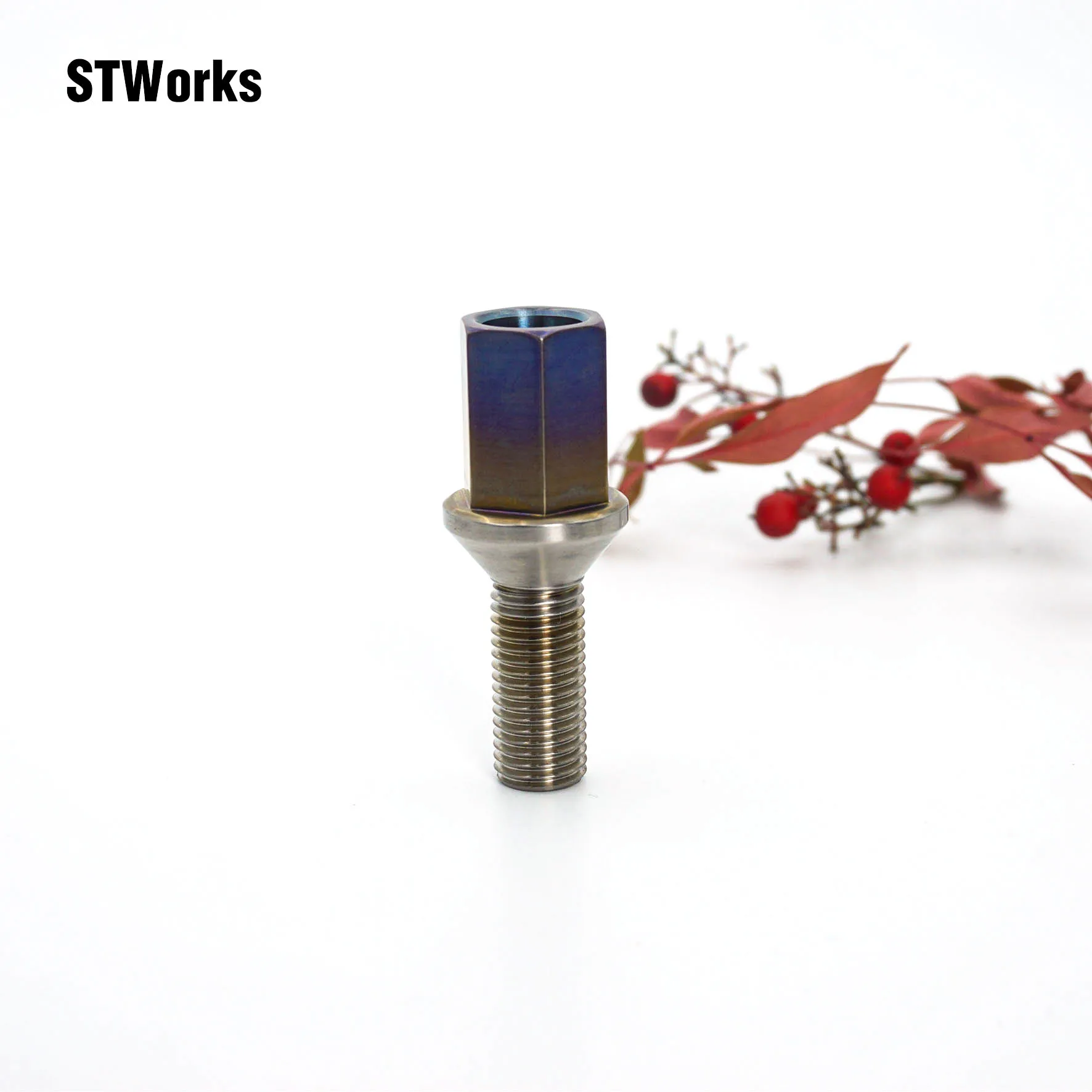 GR5 Titanium Wheel Lug Nut Custom M12 M14x1.25 Spiked Refit Auto Car Wheel Lug Nuts