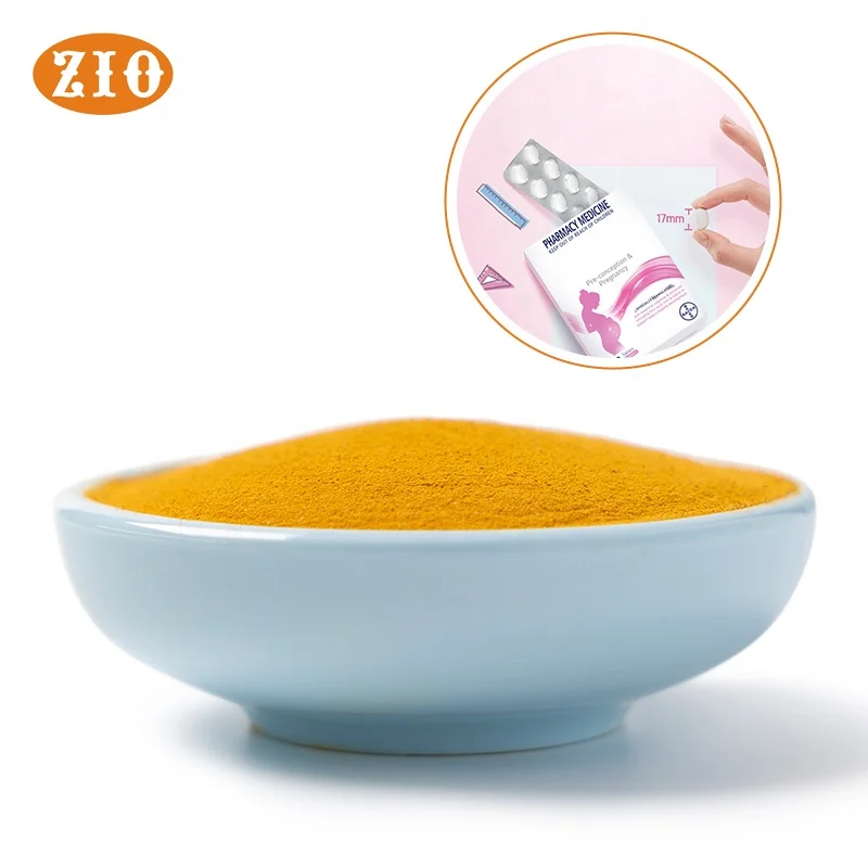 Food Grade Vitamins B9 Yellow Powder High Quality Good Price Folic Acid Powder