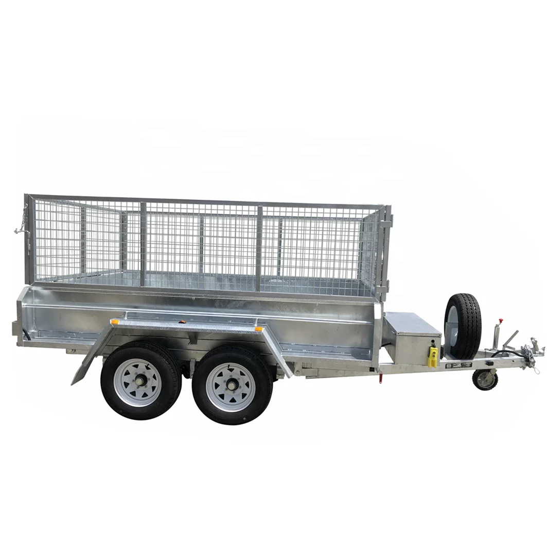 Sell Well Hot Galvanised VTA approved 8x5 Tandem Trailer rated 2t Mechanical Brake For load wood and grass ect