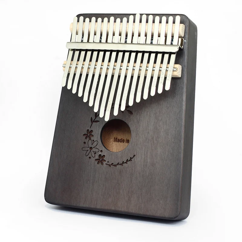 Musical Instruments Mahogany Body Wooden 17 keys Kalimba  Thumb Piano Solid Finger Piano  for Sale