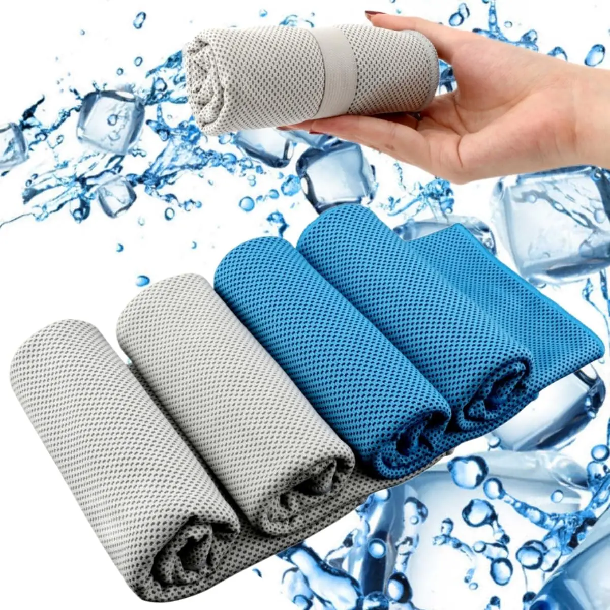 China supplier custom logo instant cooling refreshing sports ice cool towel