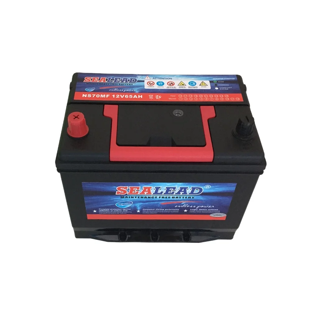 factory price high CCA  12V65AH sealed lead acid maintenance free car battery