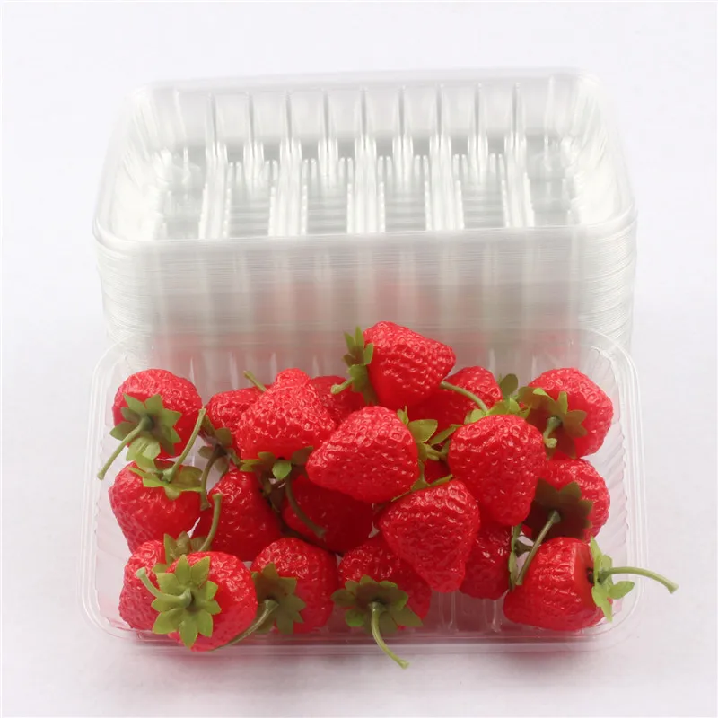 New disposable fresh fruit tray transparent plastic thickened fresh fruit cutting box bowl fresh box