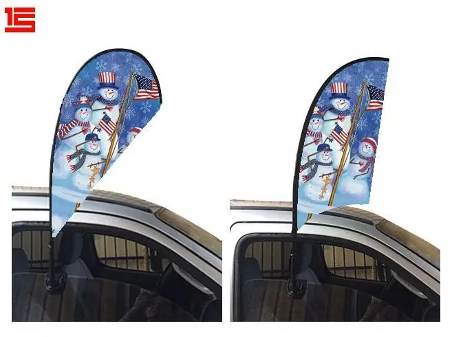 
Promotional usage Advertising exhibition event outdoor flying car used Feather Flag Flying Beach Flag 