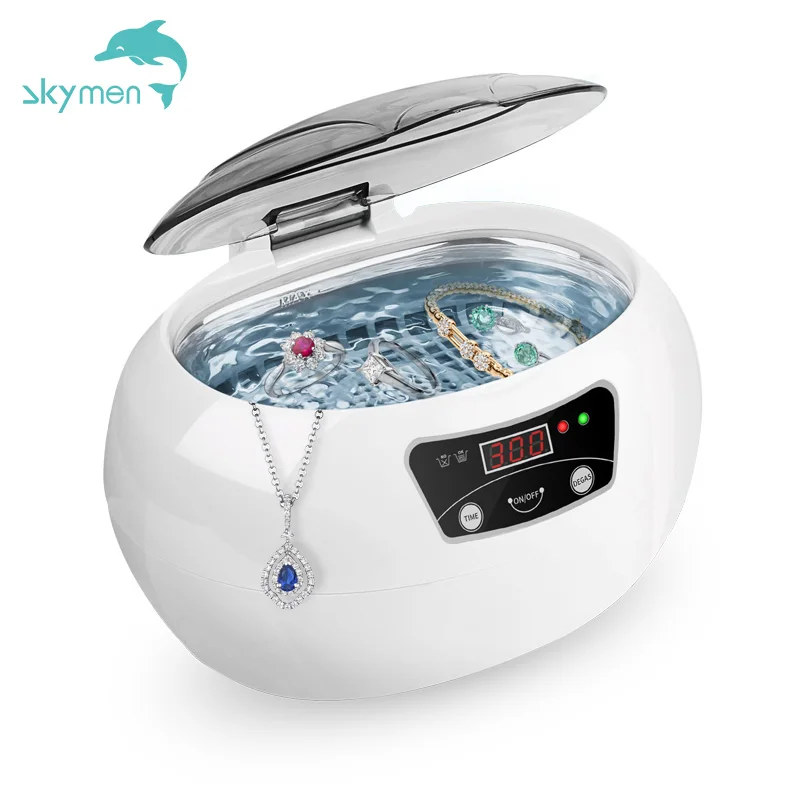 Skymen 750ml portable ultrasonic milk bottles cleaning machine gold jewelry mini diamond necklace mould record cleaner