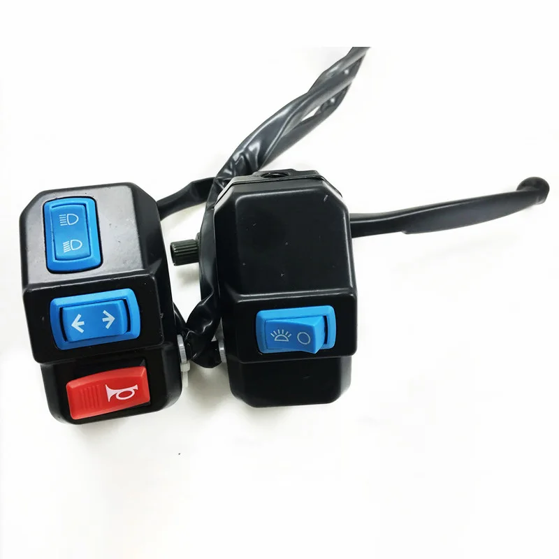 Cheap Three-core Wire Motorcycle Handlebar Mount Switch E Bike Handle Switch Electric Scooter on Off Switches