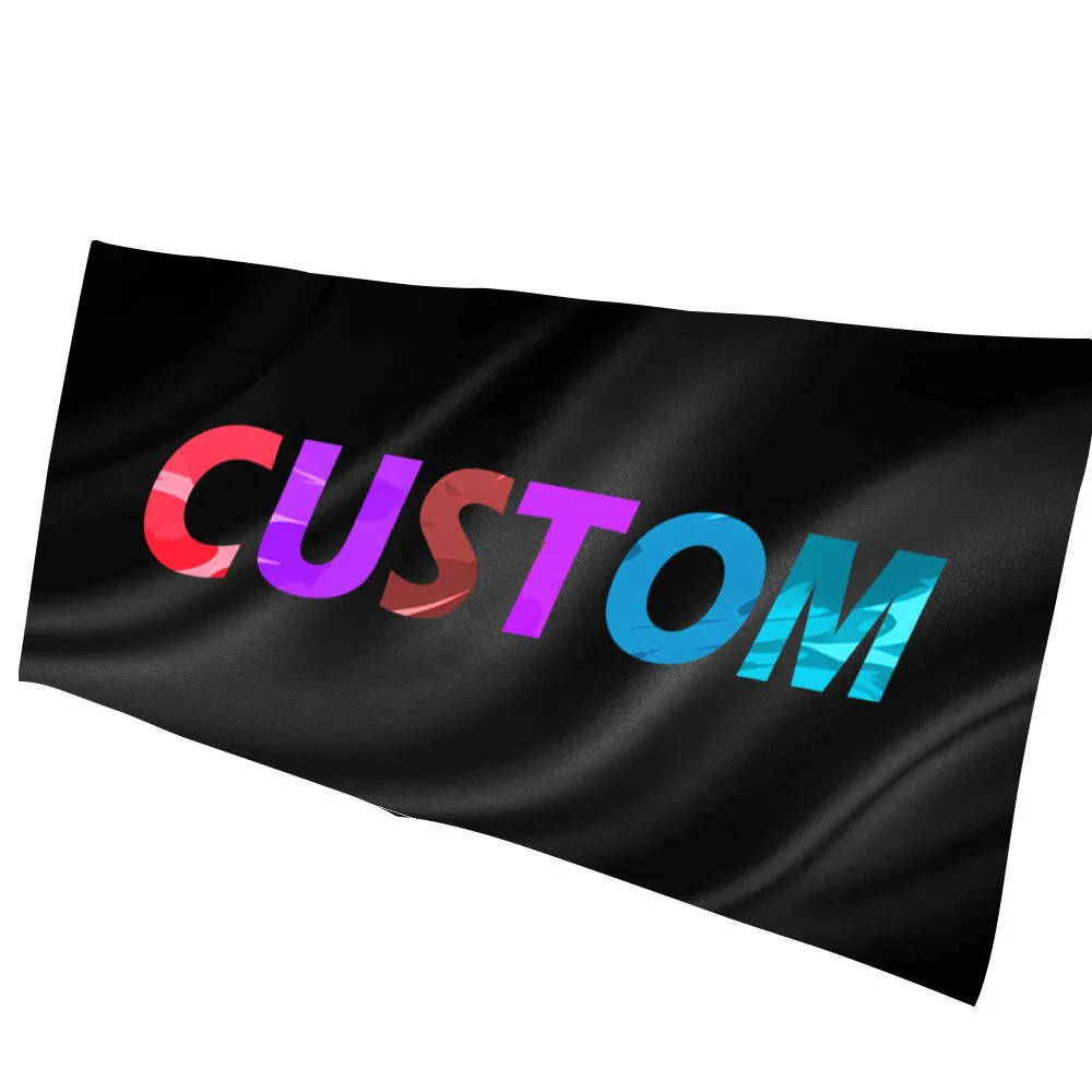 Custom Large Antimicrobial Cotton Sports Towel Novelty Disposable for Summer Seaside Swimming Printed Beach Towel wholesale