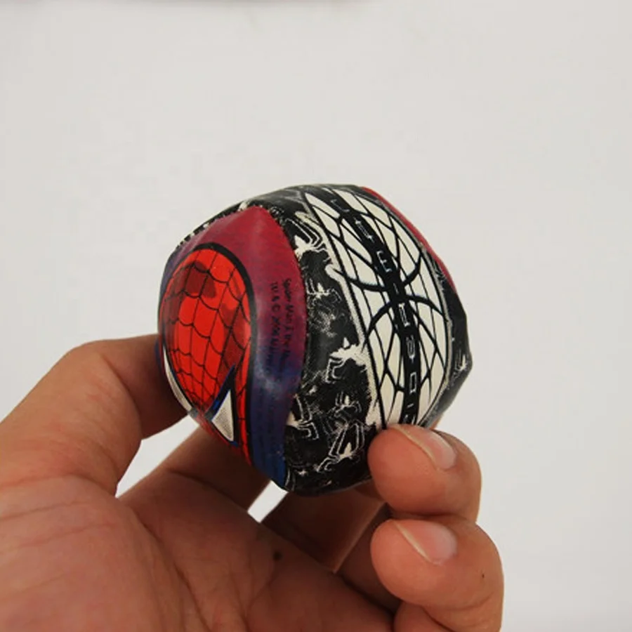 Custom Durable Leather Soccer Ball Mini Footbag Hacky Sack For Kids Outdoor Toy Ball