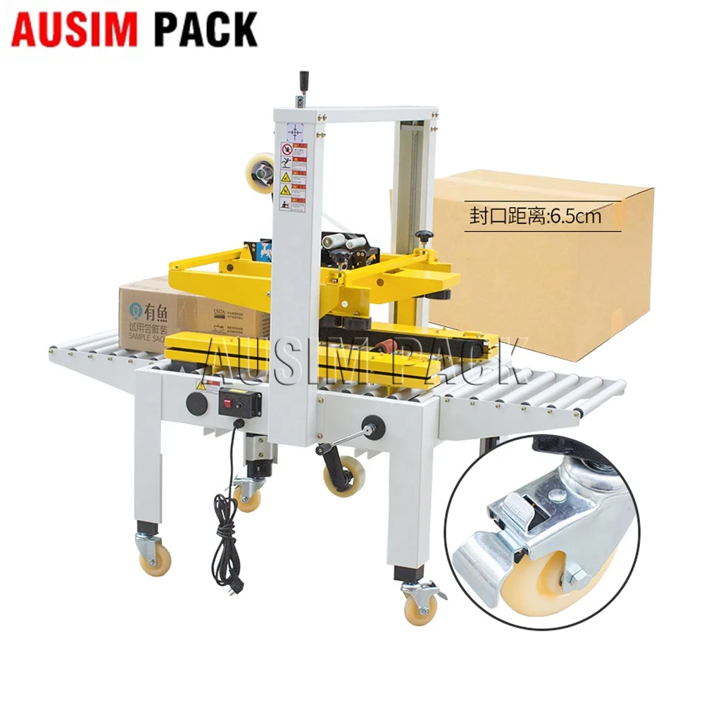 Hot Selling Brand New Original Inverter Plc Semi-automatic Conveyor Packing Sealer Taping Carton Sealing Box Closing Machine