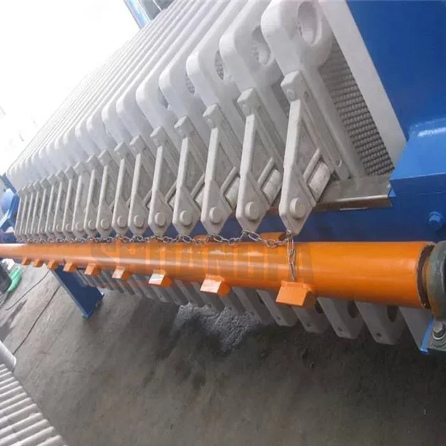 One Time Plate Pulling Hydraulic Press Filter,  Chamber Filter Press Machine for Stone Factory Wastewater Treatment