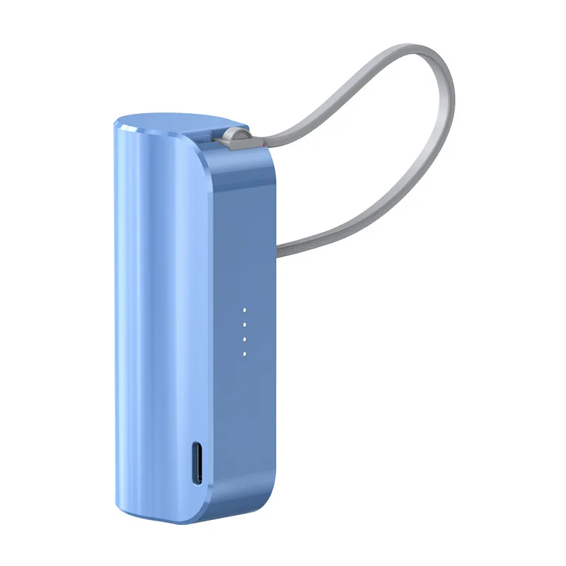 Hot Selling Portable 5000mah Capsule Mini Power Bank Charger For Iphone