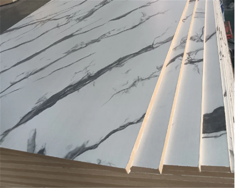 Good Quality Marble MDF Board Melamine Faced MDF Baseboard Melamine MDF Board Melamine Board