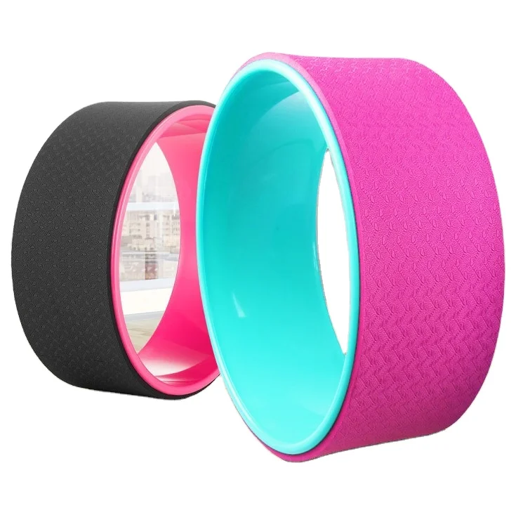 Professional Waist Bodybuilding Pilates Workout Back Training Yoga Wheel Training Tool Fitness Gym Exercise EVA Yoga Circle