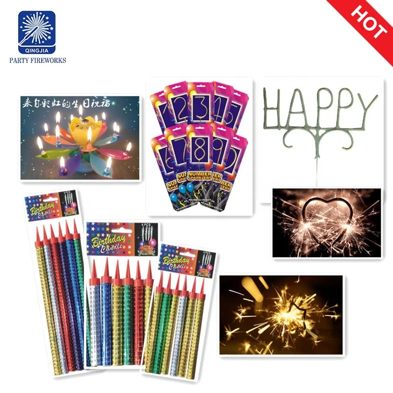 wedding party magic indoor firework fountain smokeless birthday candles