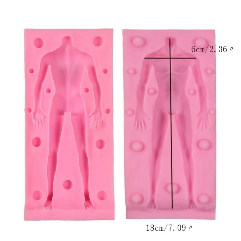 Cake Decorating tools Silicone Mold 3D Men Women Body Molding Chocolate Moulds Fondant Pastry Kitchen Gadgets DIY Baking Molds