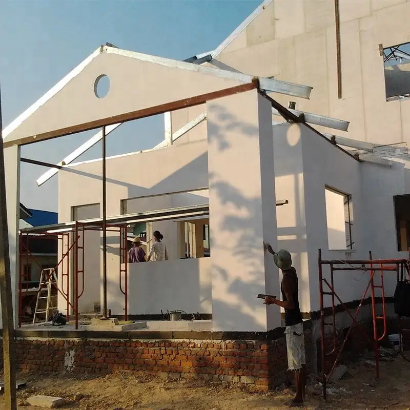 Fiber Cement or Calcium Silicate Surface EPS Cement Filler Sandwich Board For Modern Office Building