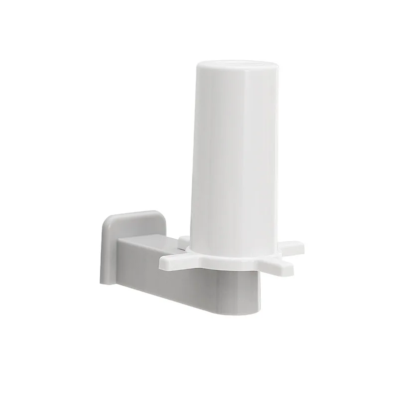 Kitchen Lazy Shelf Seamless Stickers Wall Mounted Vertical Kitchen Paper Hanger Roll Paper Cling Film Storage Rack