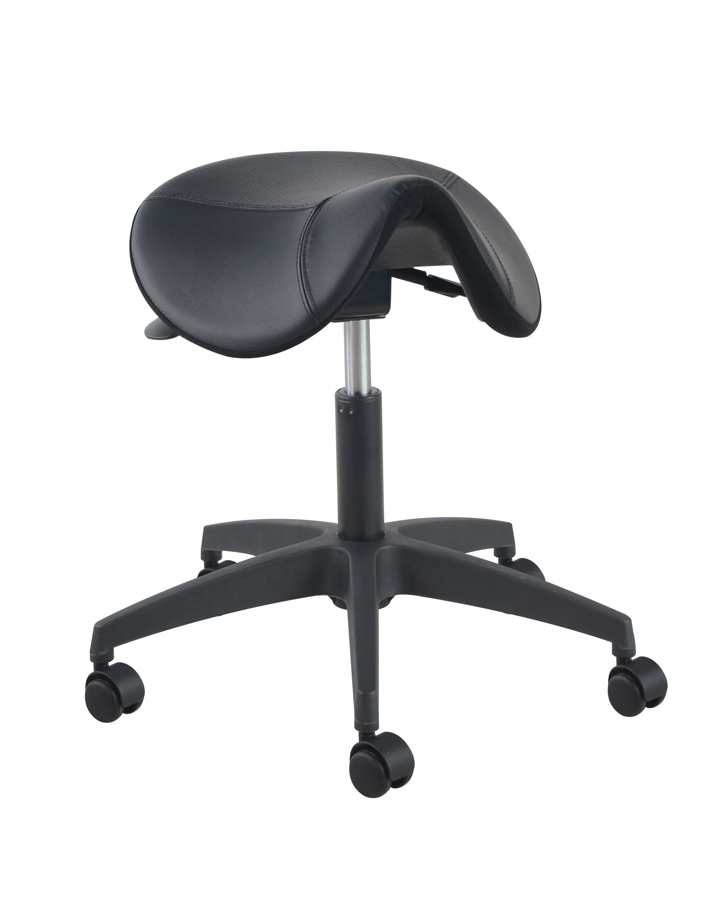 Modern Design Height Adjustable Swivel Saddle Seat Beauty Salon Chair for Supermarket Warehouse Workshop Use Mirror Station