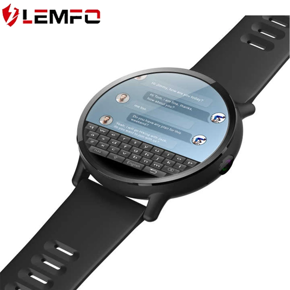 LEMFO LEMX hidden 8MP side camera high resolution 2.03 inch screen smart watch for visiting