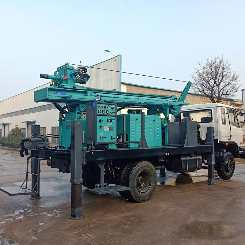 200m Truck Mounted Water Borehole Drilling Rig/Multi-Function Hydraulic Rotary Drilling Rig/Light Truck Chassis Car Rig