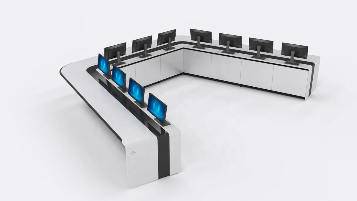 Kesino high quality modular console desk large conference comprehensive information monitoring command center consoles
