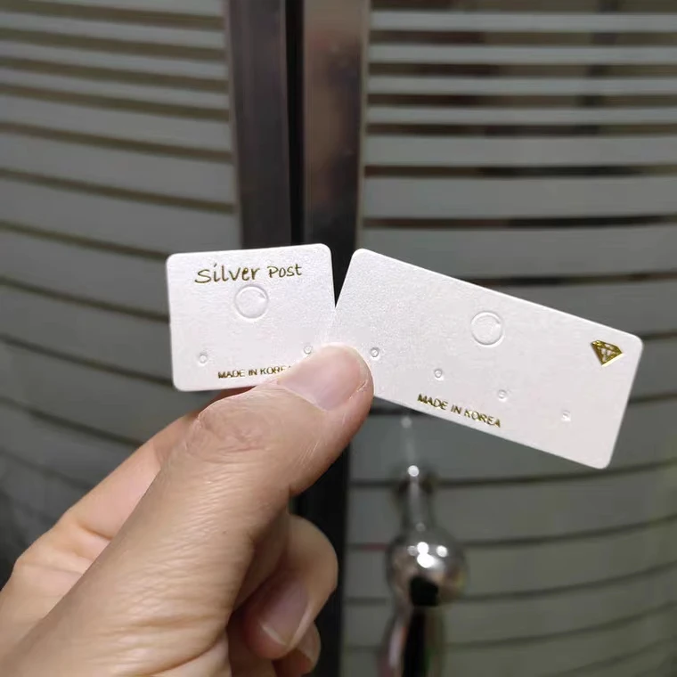 China factory print custom high quality logo earrings card paper hang card