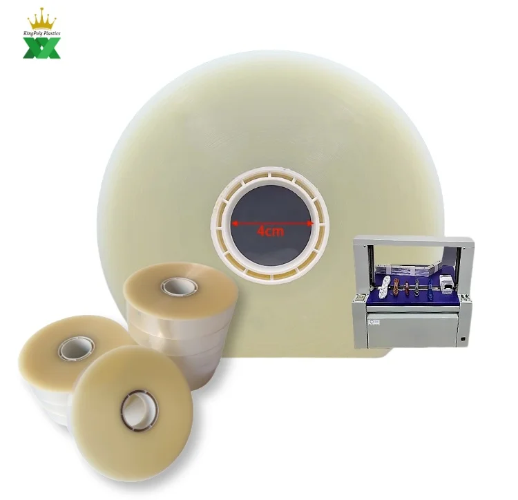 Hot melt OPP Strapping Material for Banding Machine Colorful OPP Bundling Tape Transparent Tape for Vegetable Bundling