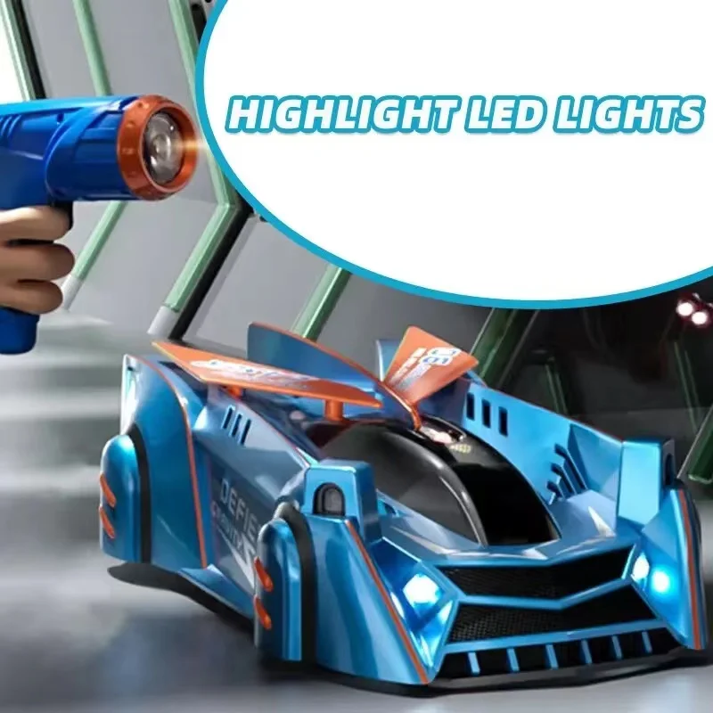 Rc Stunt Infrared Laser Wall Car Tracking Ceiling Climbing Follow Light Drift 360 Rotating Electric Anti Gravity Car Toys