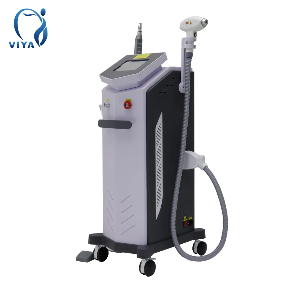 2023 face rejuvenation 2 in 1 picosecond laser tattoo removal machine  diodo laser 808nm fiber coupled diode laser machine